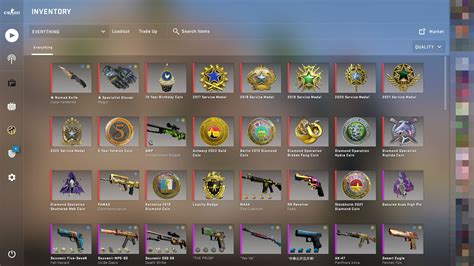 GO skins from inventory to cscase.